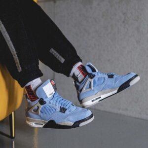 Nike Jordan Retro 4 Blue Hombre Réplica AAA