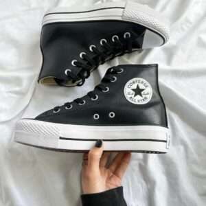 Converse Plataforma Cuero Bota Mujer Réplica AAA