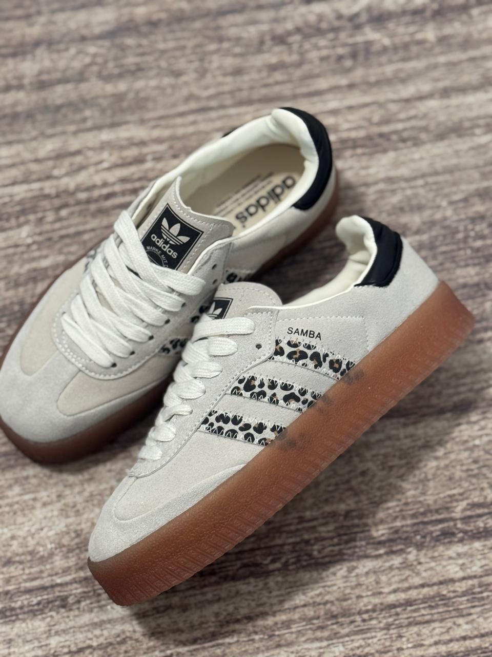 Adidas Samba Plataforma Beige Mujer Réplica AAA