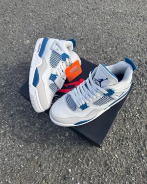 Nike Jordan Retro 4 Military Blue Hombre Réplica AAA